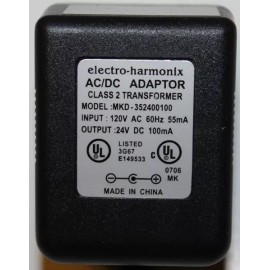 Electro-Harmonix Original Genuine EHX Wall Wart Power Supply Unit, US24DC-100mA, Brand New