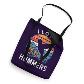 I Love Hummers cute Colibri bird Vintage Sunset Tote Bag