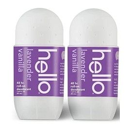 hello 2 Pack Hello Lavender Vanilla 48hr Roll On Deodorant 1.69oz.