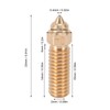 10pcs 3D Printer Extruder Brass Nozzles High Temperature Resistance Wear