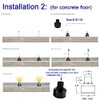 CNBRIGHTER LED In-Ground Well Lights Anti-Glare,1W 12V-24V DC, IP67 Waterproof
