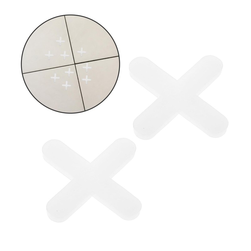 Operitacx 500Pcs Tile Leveling Spacers Clips for Adjustable Height Durable