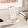 UoYeet Acrylic Easel Display Stand with Adjustable Gold-Toned Hardware for
