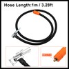 Hihaha 1m Car Tire Inflator Extension Hose with Lock Chuck