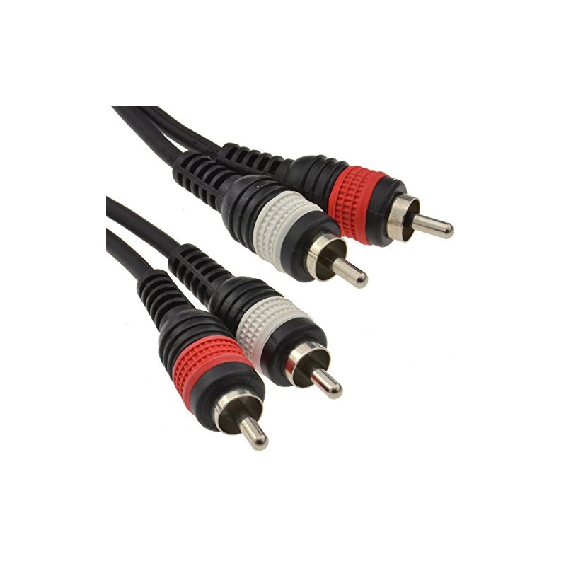 PULSE RCA Male Phono Plug to Phono Shielded Audio Cable