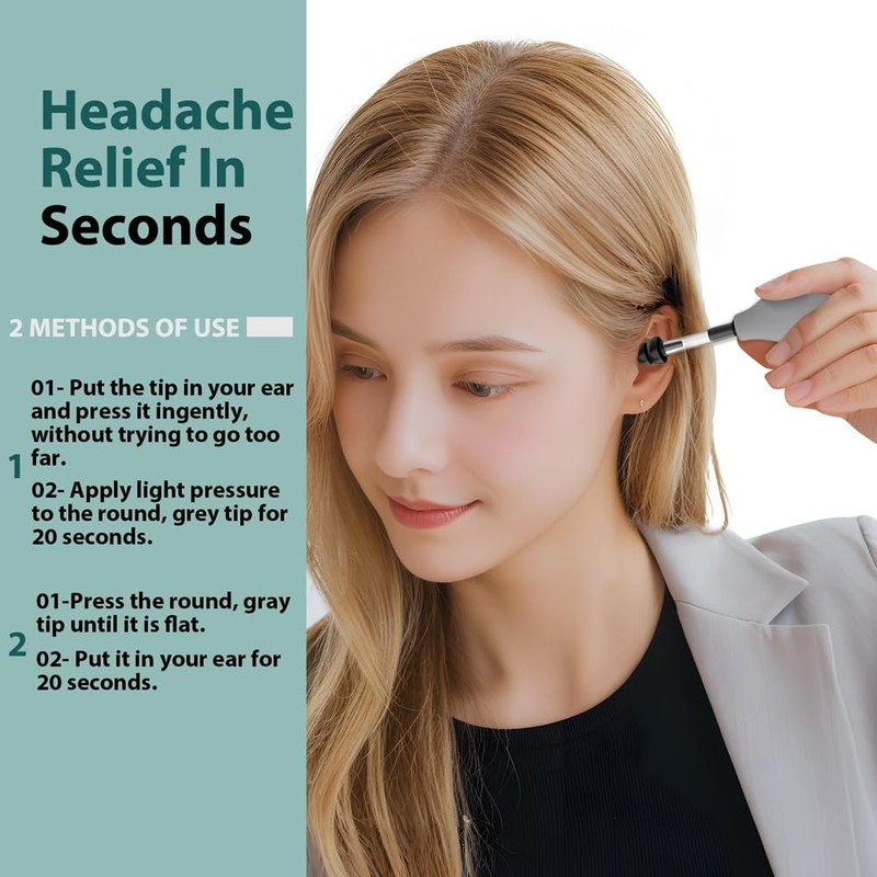 TOBEOME Ear Pressure Relief Suction Device, Airplane Ear Pressure Relief