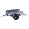 Aluminum 1/18 1/24 Small Scale RC Crawler Car Utility Trailer