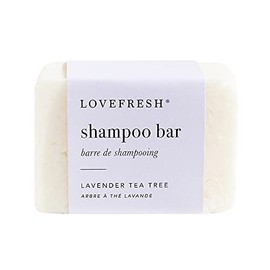 LOVEFRESH - All Natural Shampoo Bar | Vegan, Zero-Waste, Organic (Lavendar Tea Tree, 185 g)