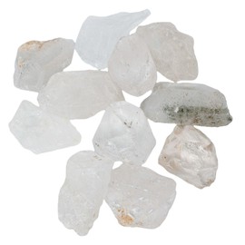 200 grs de Cuarzos Naturales, Cristales de Cuarzo Crudos, Virutas de Piedras y Minerales, para Proteccón, Energéticos, Salud, Fortuna, Amor. (Cuarzo Blanco)