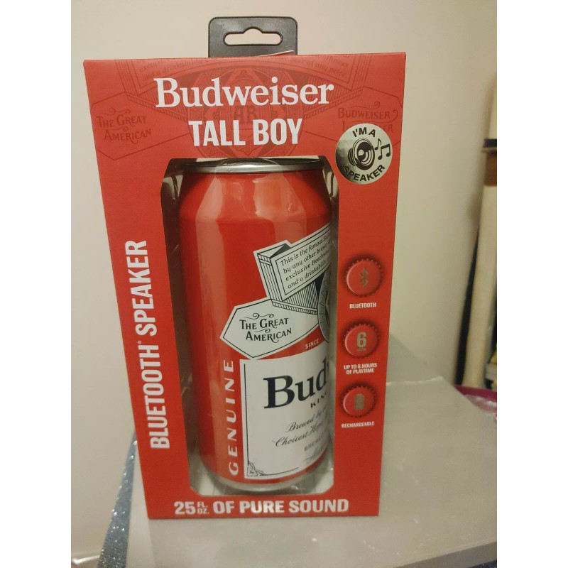 MD Anheuser Budweiser Bluetooth Can Speaker - Wireless Audio Sound