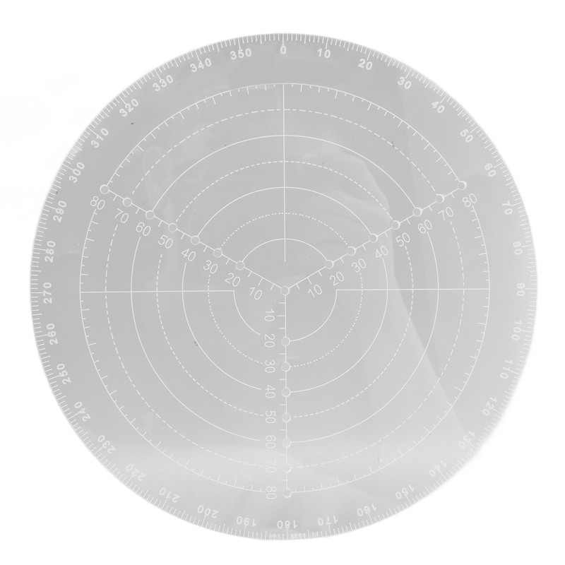 Round Center Finder with Clear Scales Acrylic DlY Woodworking Compass