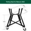 Quantfire Medium BGE Nest,Grill Stand for BGE Accessories, Rolling Nest