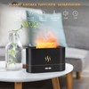 PLUWEL Flame Diffuser Humidifier-Auto Off 180ml Essential Oil Diffuser-2 Modes