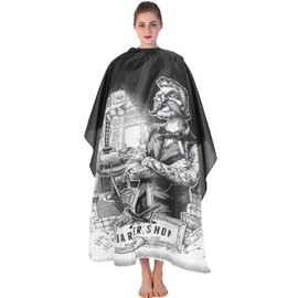 ZJchao Peluquería Cape Waterproof, capas para corte de cabello, Salon Hair Cutting Gown Peluquería Cape Cloth para Cortar y peinar el Cabello