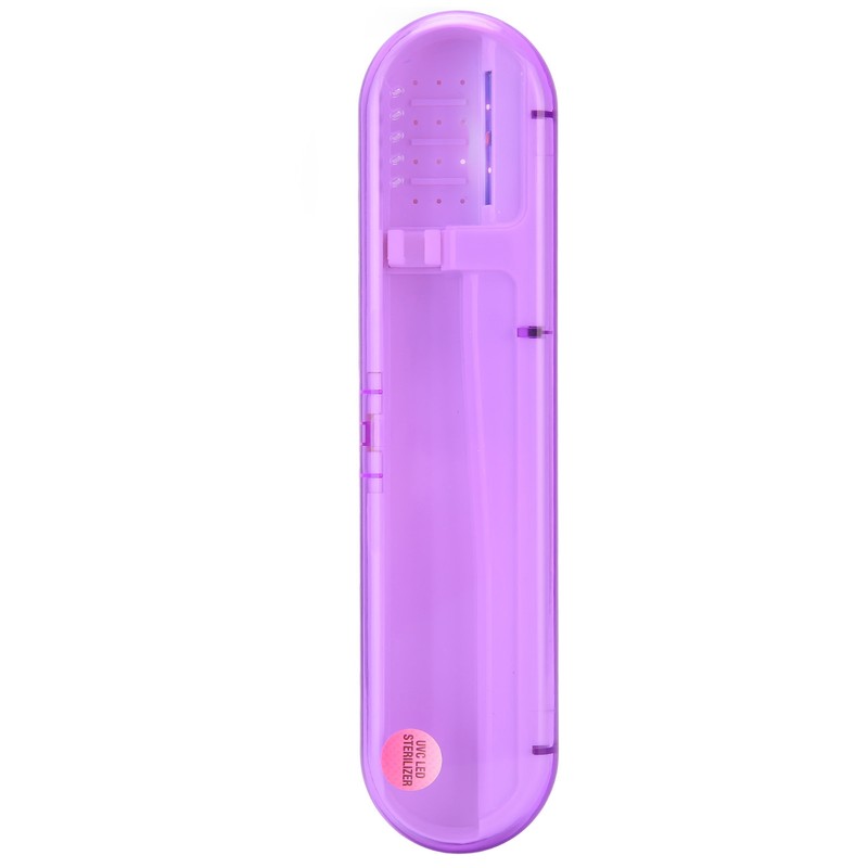 ZL‑08L UV LED Toothbrush Holder Cleaner Portable Ultraviolet Toothpaste CleanerPurple