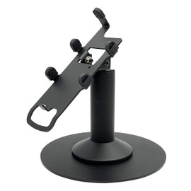Discount Credit Card Supply DCCStands Verifone Engage P200 & P400 PIN Pad 7" Freestanding Swivel and Tilt Terminal Stand with Round Plate, Black