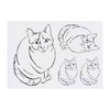 4 x 'Cat' Temporary Tattoos - Water Resistant, Skin-Safe, Non-Toxic