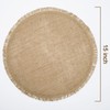 Round Burlap Placemats Set of 12 Jute Rustic Place Mats