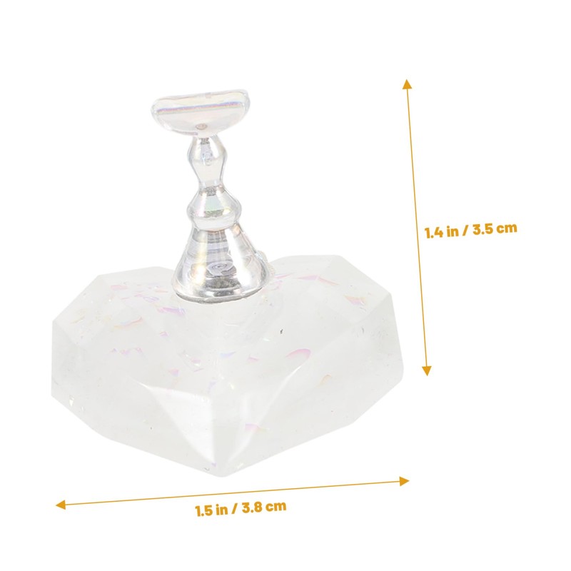 FOMIYES Essential Nail Tools Acrylic Nails Practice Stand Love Base