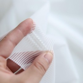 29.5'' × 17.7'' Pre-Cut Tiny White Stripes Fabric, Doll Clothes Fabric, Perfect for Doll Stockings, Doll Clothes Sewing Craft Supplies (1PCS)