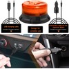 Rechargeable Beacon Lights,Wireless Strobe Light with Remote Control,Amber Magnetic Emergency