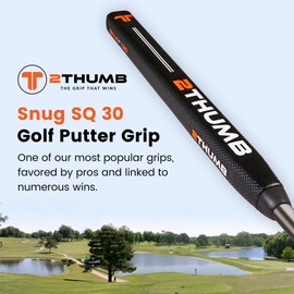 2Thumb Snug SQ 30 Putter Grip - Black