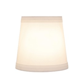 Aspen Creative 32047-5B, Empire Clip-On Chandelier Lamp Shade, Off-White, 3" Top x 4" Bottom x 4" Slant Height, Set of 5