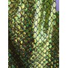 New Creations Fabric & Foam Lime Green Hologram Mermaid Fish
