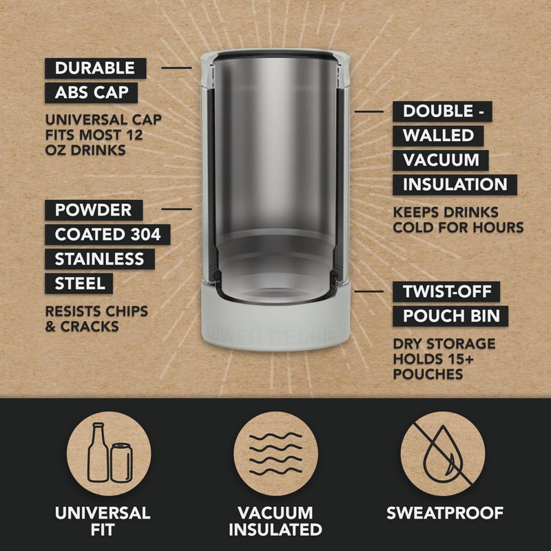DUALIE Lower Deckie - Insulated 12 oz Can Cooler with