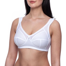 frugue Comfort Wireless Non Wired Support Bra White 48 D