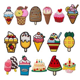 Bofanze 16 PCS Fridge Magnets Cartoon 3D Food Fridge Magnets Decorative Resin Magnets Kids Fridge Magnet Kits Funny Creative Refrigerator Magnets for Refrigerators, Whiteboard,Cabinets