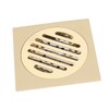 Square Floor Drain Bathroom Shower Waste Grate Brass Constructed Strainer