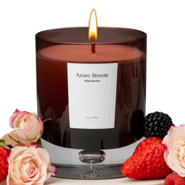 Floral & Fruity Aromatherapy Candle: Fresh and Invigorating for All Seasons, Strong Scented Candle, 12 oz, 70 Hours of Long-Lasting Burning, Ideal Gift for Women & Home Decor