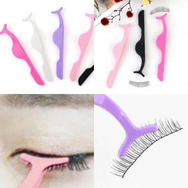 1P Eyelash Tweezers for False Lash Application and Beauty Tools False Eyelashes 13ea