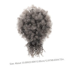 Gatuida Ponytail Hair Extension for Women Curly Afro Puff Drawstring Ponytail Versatile Hair for Stylish Looks High Temperature Natural Appearance for Daily Use Parties