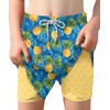 Big BoysSport Beach Quick DryDrawstring Board ShortsBlue Yellow PineappleSwim Trunks14