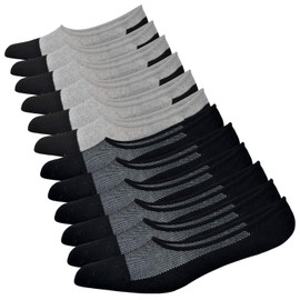 Jormatt 6 Pairs No Show Socks Mens Cotton Athletic Sports Trainer Socks, Low Cut Invisiable Socks With Non Slip Grips, mens shoe size 9-13