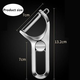 CuiCanfla 1 Pcs Stainless Steel Blade Peeler, Vegetable Peelers for Kitchen, Peeler Set, Stainless Steel Vegetable Peeler with Sharp Blade, for Potato, Veggie, Carrot, Apple, Fruit