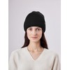 LiuSuper 100% Merino Wool Beanie for Women, Fleece Lined Winter