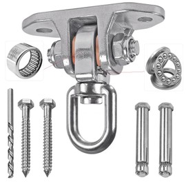 Yyiwhmy Ceiling Hook Heavy Duty 360° + 180° Rotation, 304 Stainless Steel Hammock Swing Hook with Bearing for Wooden Beams and Concrete Ceiling Suspension Hanging Chair Yoga Sandbag 540 kg Capacity