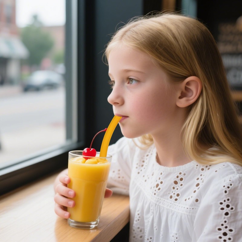 6 PCS Extra Wide Reusable Silicone Straws for Boba, Bubble