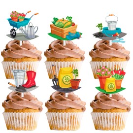 S-Cp-0970Ice Cream Fruit Dessert Cupcake Topper Colorful Glitter Happy Birthday Sensory Pop Game Theme Decor Supplies Baby Shower Boys Girls Birthday Party Decorations