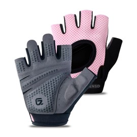 GADIEMKENSD Full Palm Protection Workout Gloves for Men & Women, Weight Lifting Gloves for Gym, Cycling, Exercise, Fitness and Training, Anti-Slip, Breathable, Lightweight Padded Glove Pink M