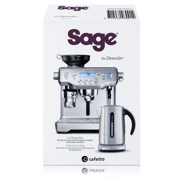 Sage SES007NEU0NEU1 descaler Domestic appliances Powder - Sage SES007NEU0NEU1, 4 pc(s), 10 g