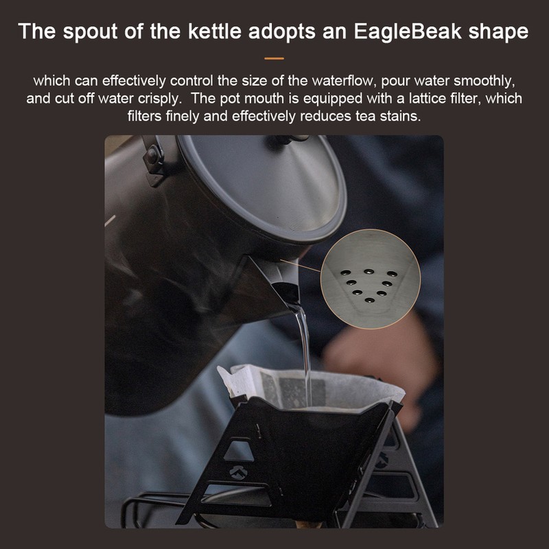 Milk Kettle Stainless Steel Large Capacity Kettle Camping Picnic Teapot