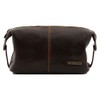 Tuscany Leather Mens Wash Bag – Dark Brown