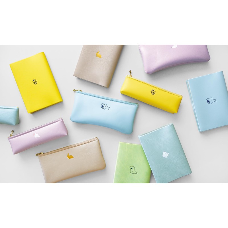 Elcomune PPC080 Matoka Pencil Case, Point Flat Pen Case, Shimaenaga