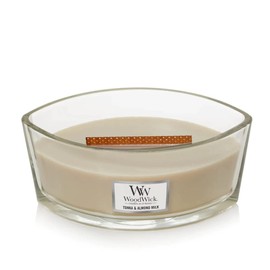 WoodWick Ellipse Candle, Tonka & Almond Milk, 16 oz.
