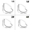 50pcs 37753 Wacky Weedless Worm Fishing Hooks Wide Gap Jig
