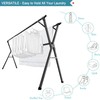 JAUREE 95 Inches Clothes Drying Rack, Drying Rack Clothing Folding